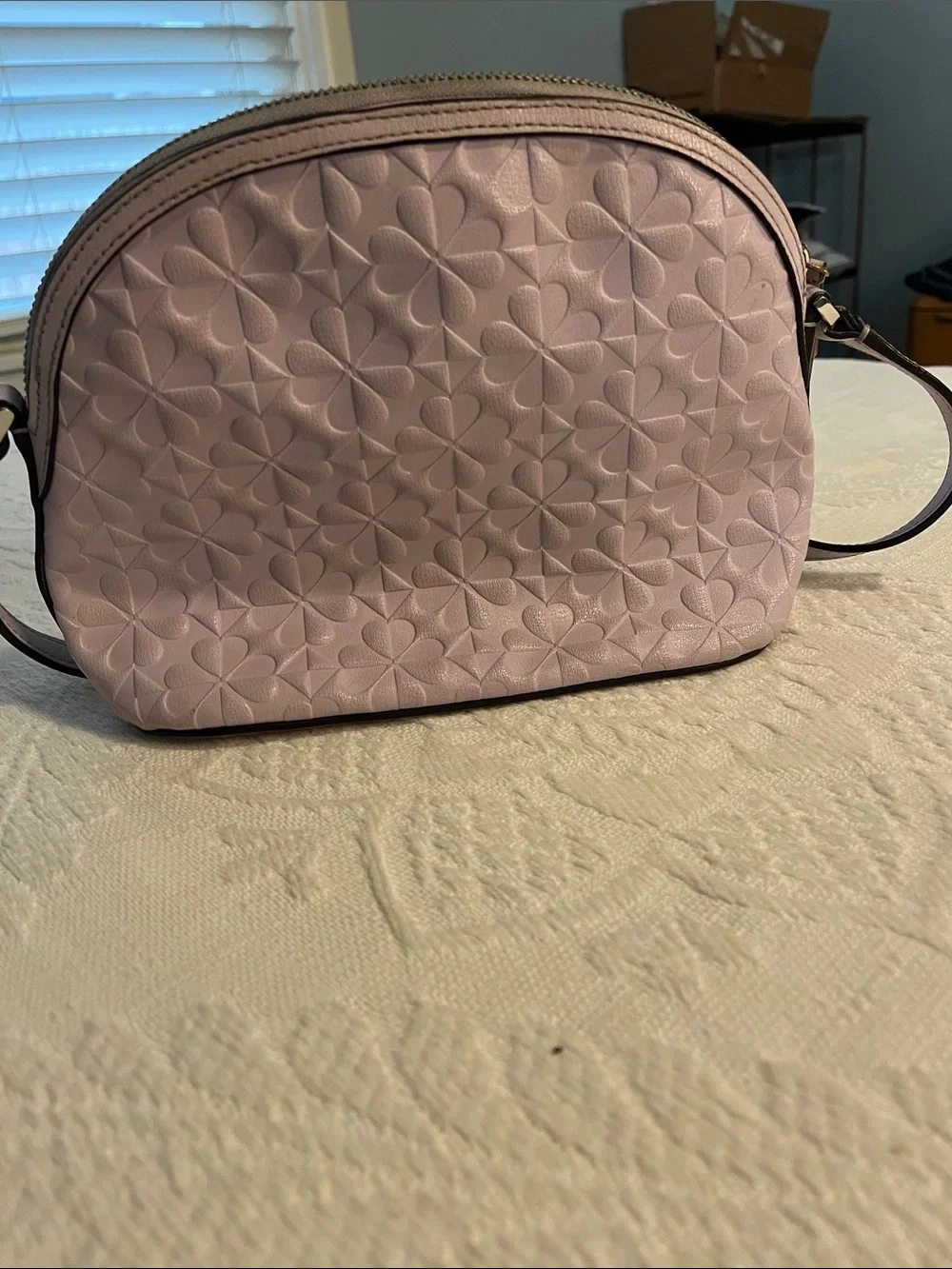 kate spade Quilted Floral Crossbody in Light Pink